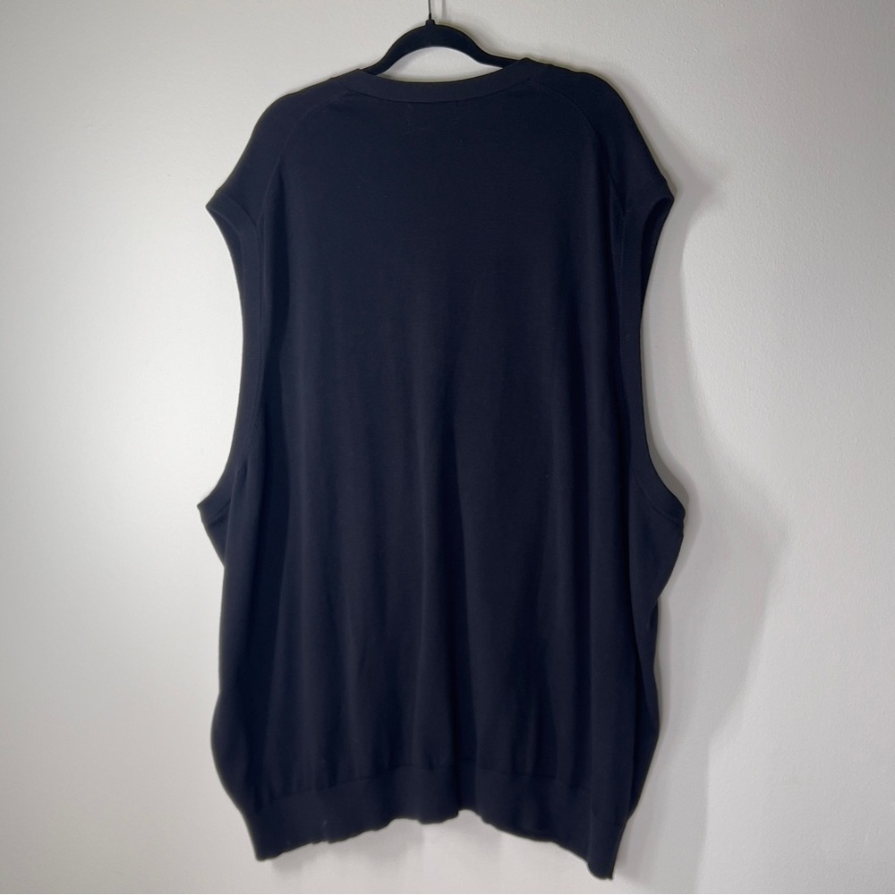 OAK HILL Men’s 6XL Black Button Front Vest - Picture 2 of 9